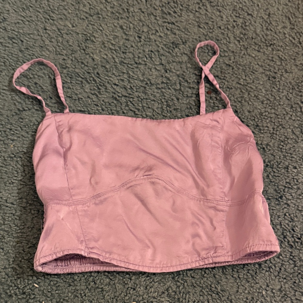 Aerie Purple Crop Top